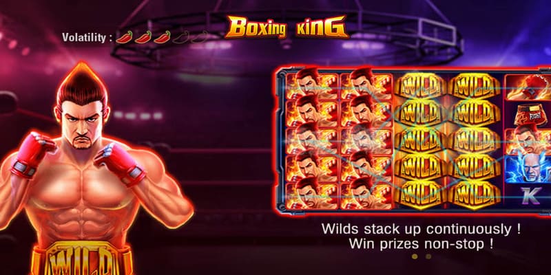 Overview of the boxing king slot game